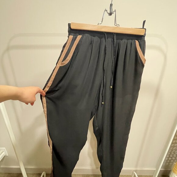 FIFTY STREET Flowy Black Pants with Waistband - Size M - Picture 2 of 4
